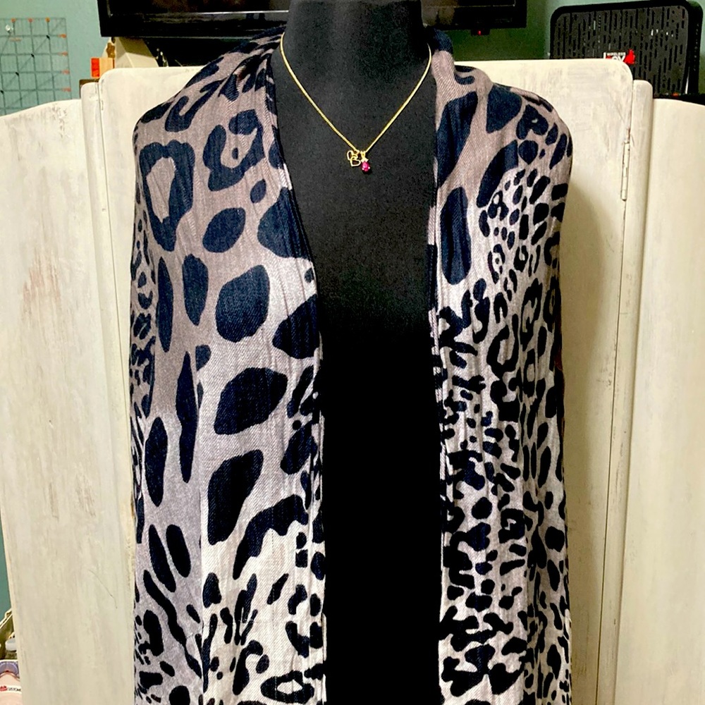 Animal print scarf